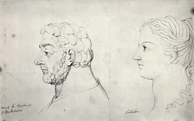 William Blake, chefes visionários de Urias e Bate-Seba